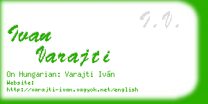 ivan varajti business card